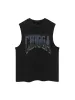 Thesupermade Retro Hip-hop Foam Printed Star Vest sold by Thesupermade
