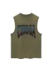 Thesupermade Retro Hip-hop Foam Printed Star Vest sold by Thesupermade