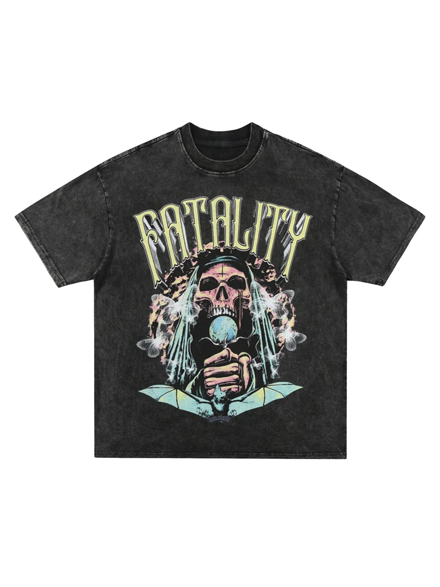 American Retro Street Spoof Skull T-shirt sold by Thesupermade