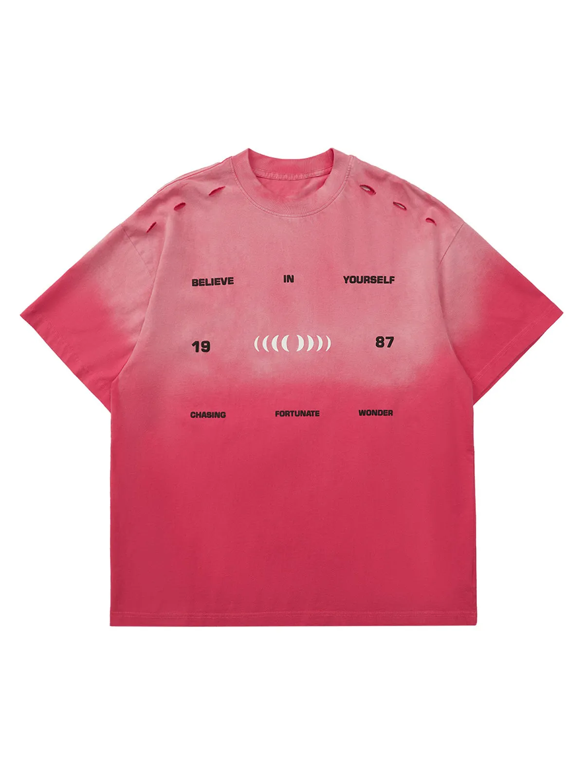 Thesupermade High Street Gradient Design Hole T-shirt - 2139 sold by Thesupermade product image thumbnail 2