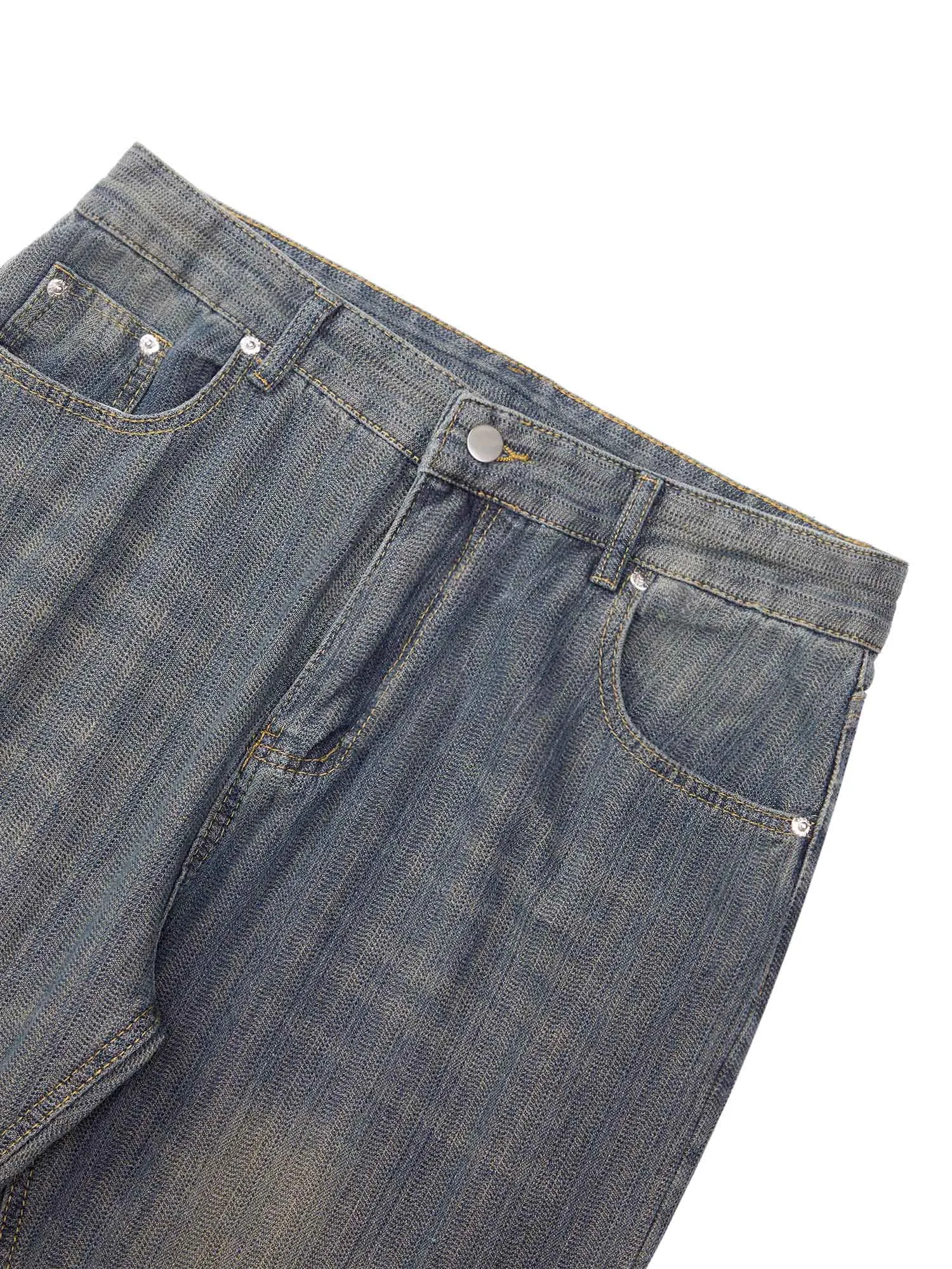 Thesupermade Niche All-match Design Textured Jeans sold by Thesupermade product image thumbnail 4