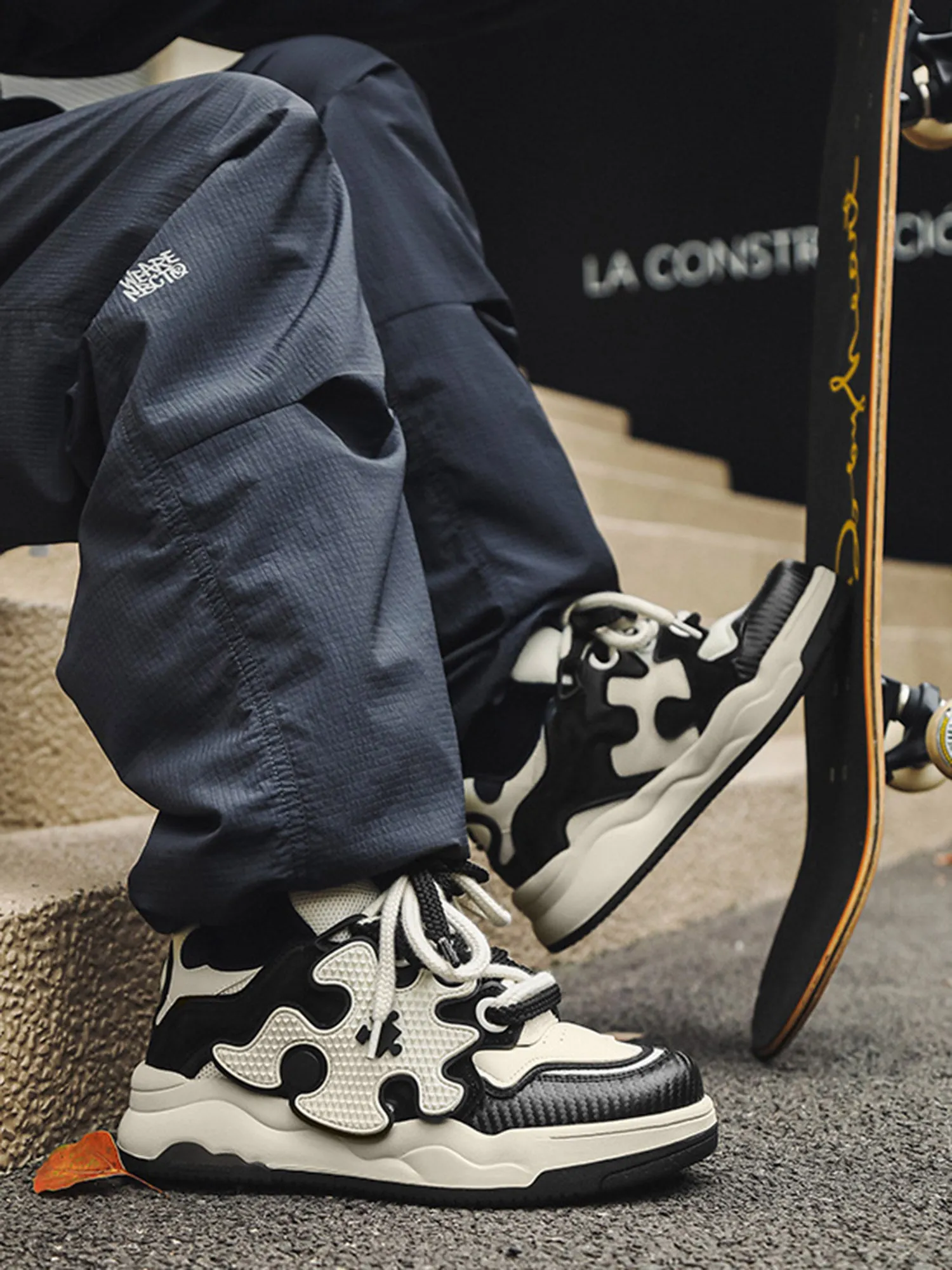 Retro Puzzle Sneakers sold by Thesupermade product image thumbnail 2