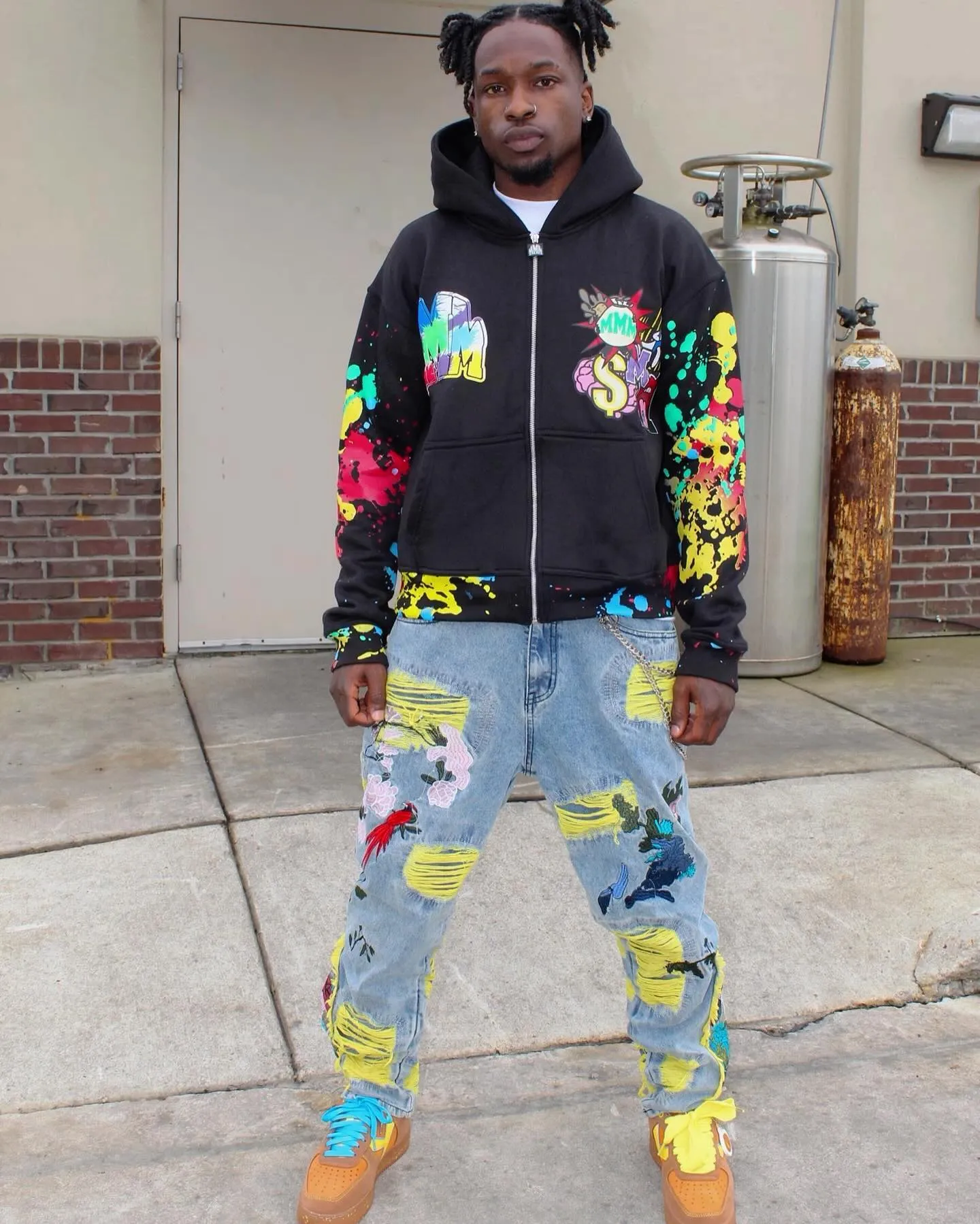 Thesupermade Plum Embroidery Jeans - 1618 sold by Thesupermade product image thumbnail 2