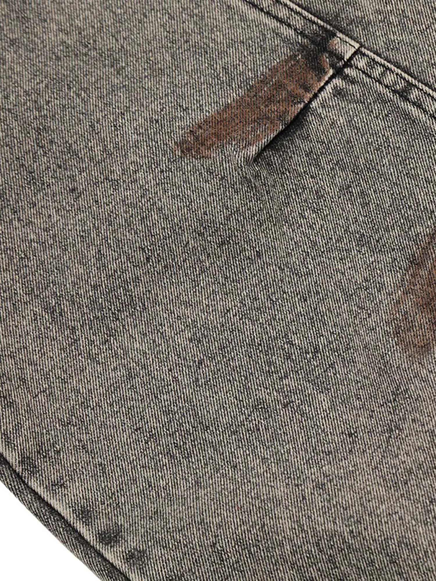 Thesupermade American Street Style Washed Distressed Jeans sold by Thesupermade product image thumbnail 5