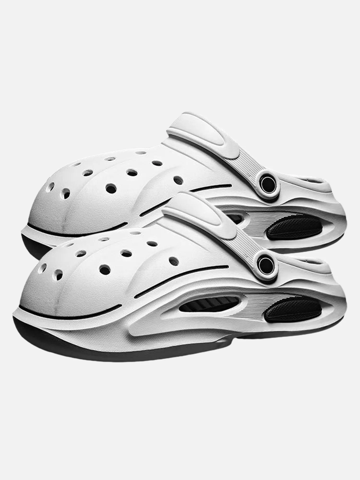 Creative Design Two Hole Hole Thick Sole Slippers sold by Thesupermade