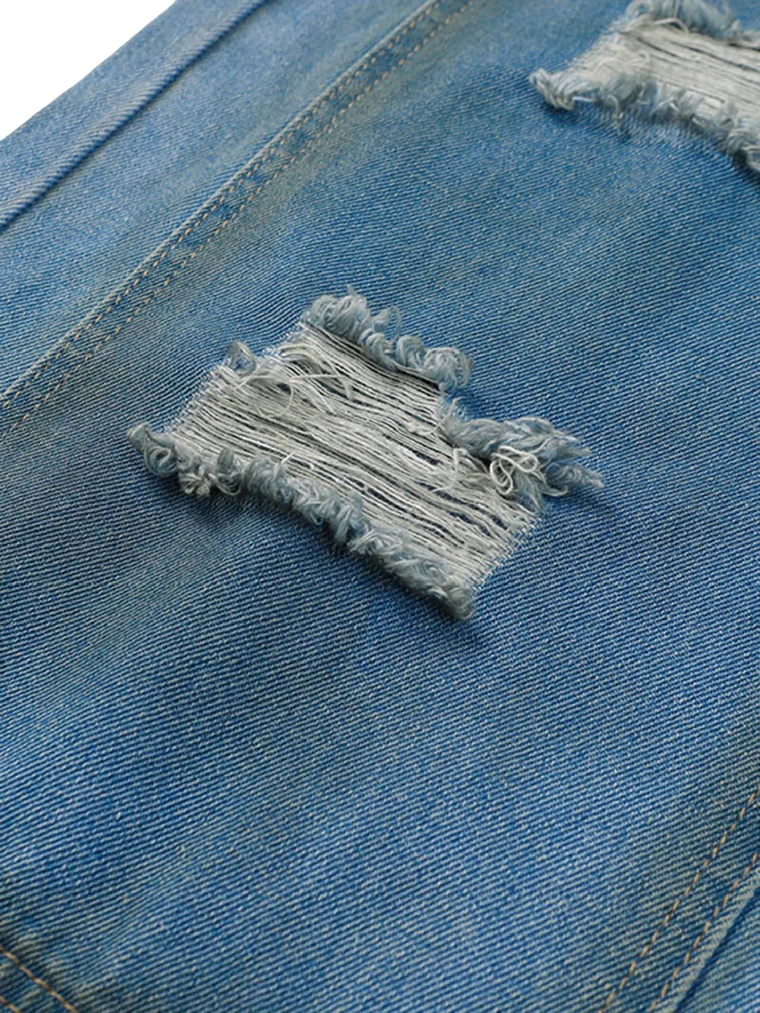 Thesupermade Washed Distressed Jeans - 2143 sold by Thesupermade product image thumbnail 5