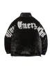 Thesupermade Street Letter Embroidered Fleece Jacket - 1838 sold by Thesupermade