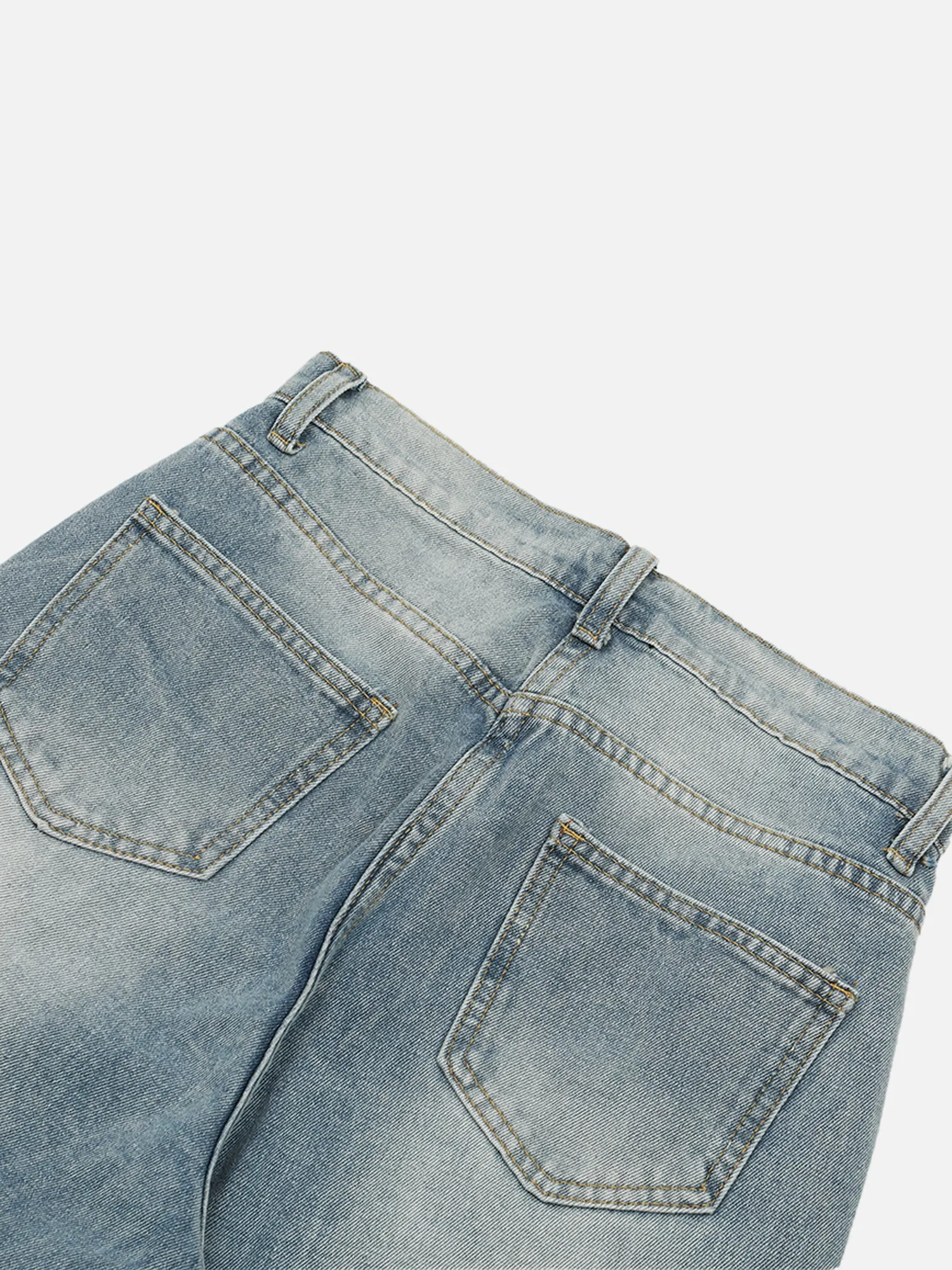 Thesupermade High Street Washed Distressed Spray-painted Jeans sold by Thesupermade product image thumbnail 4