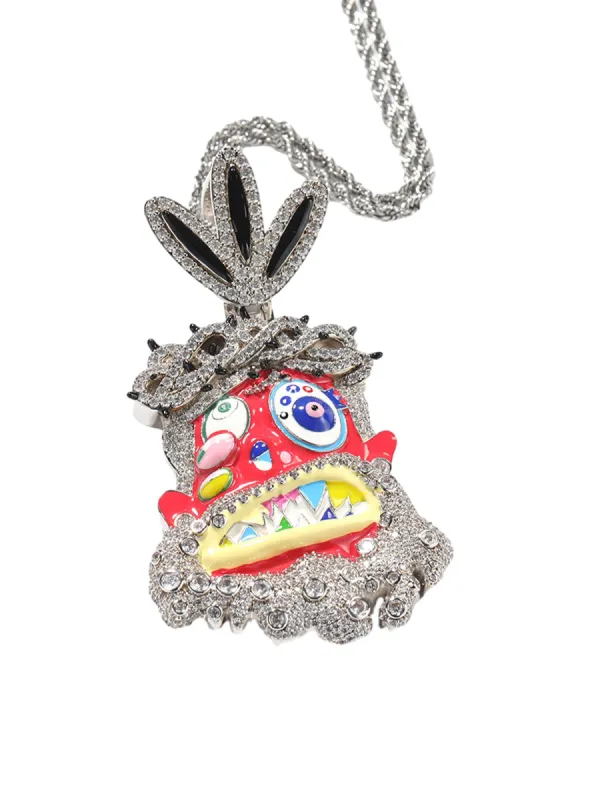 Thesupermade Hip Hop Utopia Zircon Necklace - 2082 sold by Thesupermade