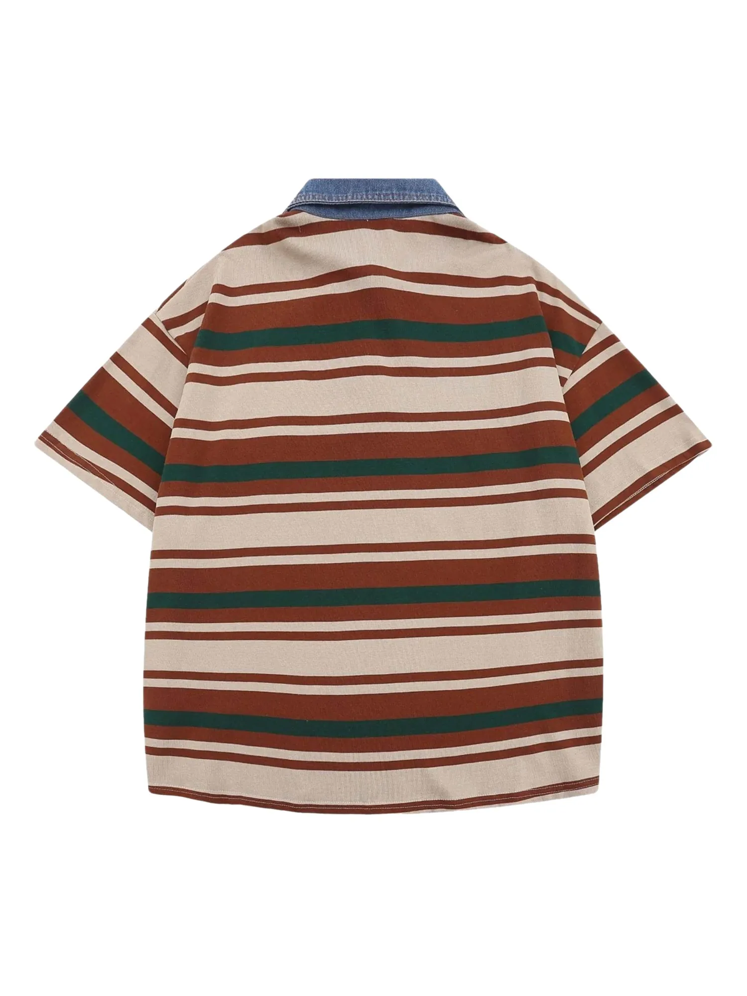 Thesupermade Vintage Striped Polo Shirt - 2165 sold by Thesupermade product image thumbnail 2