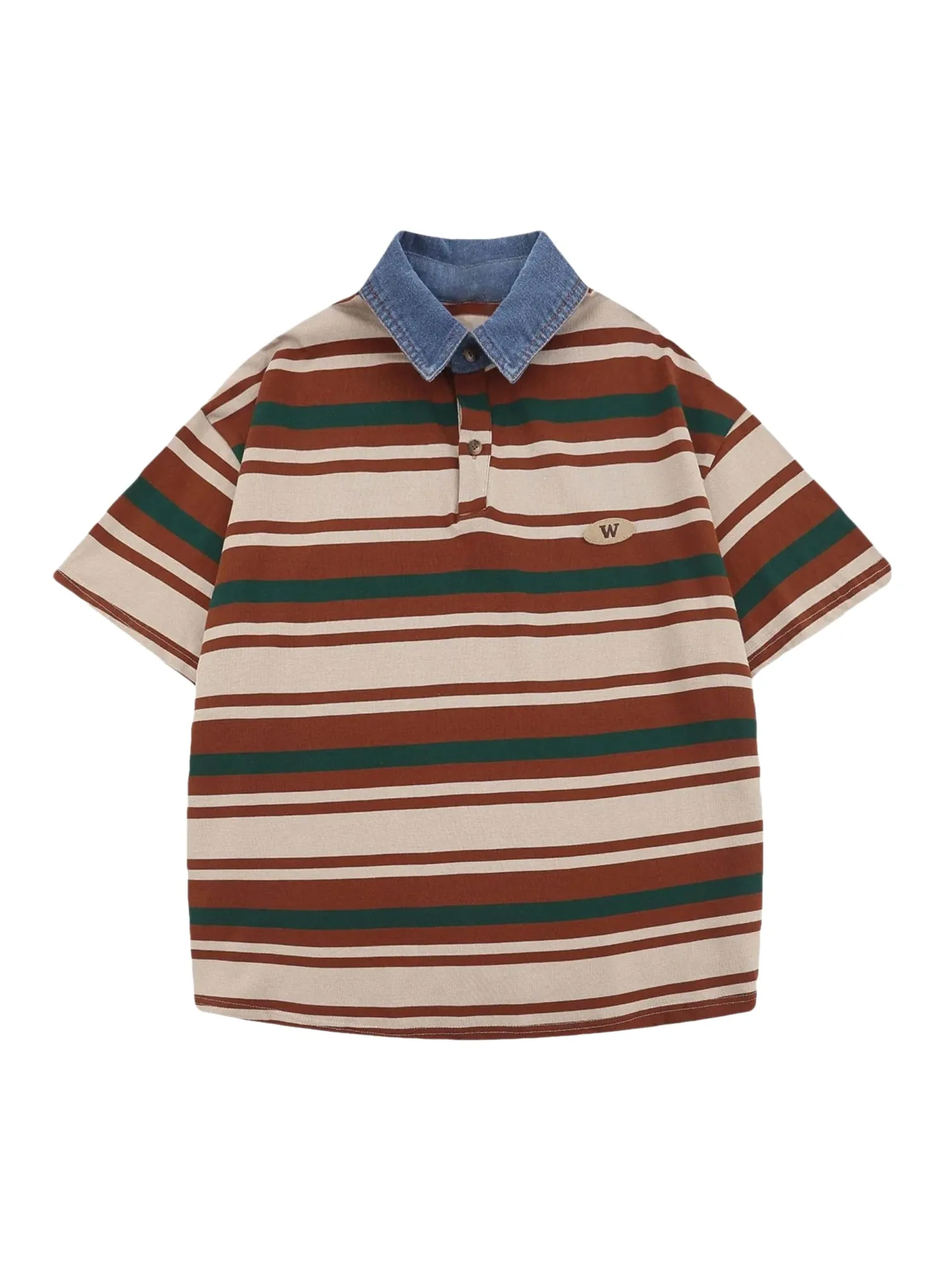 Thesupermade Vintage Striped Polo Shirt - 2165 sold by Thesupermade