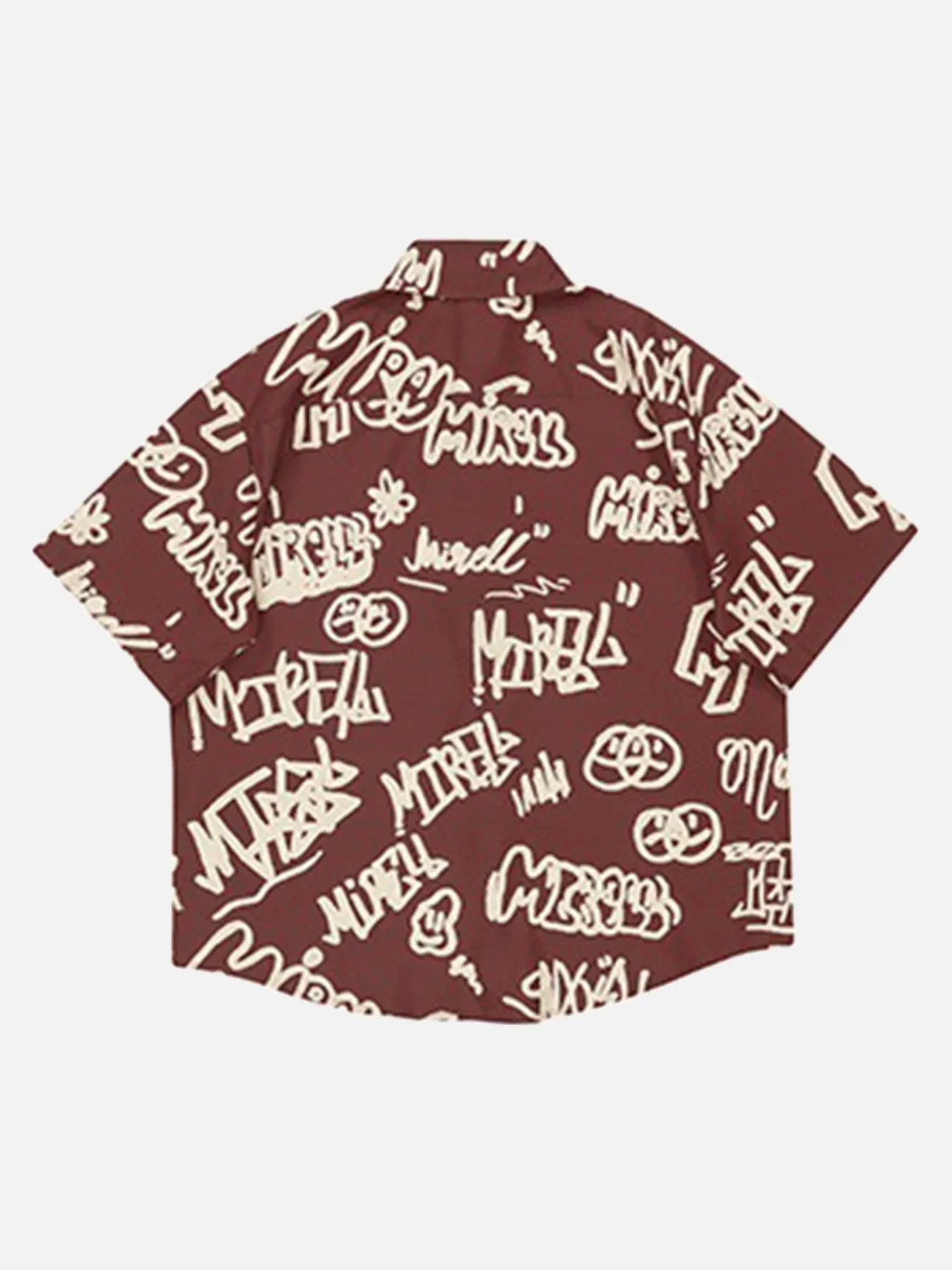 Thesupermade Cartoon Letter Print Shirt sold by Thesupermade product image thumbnail 3