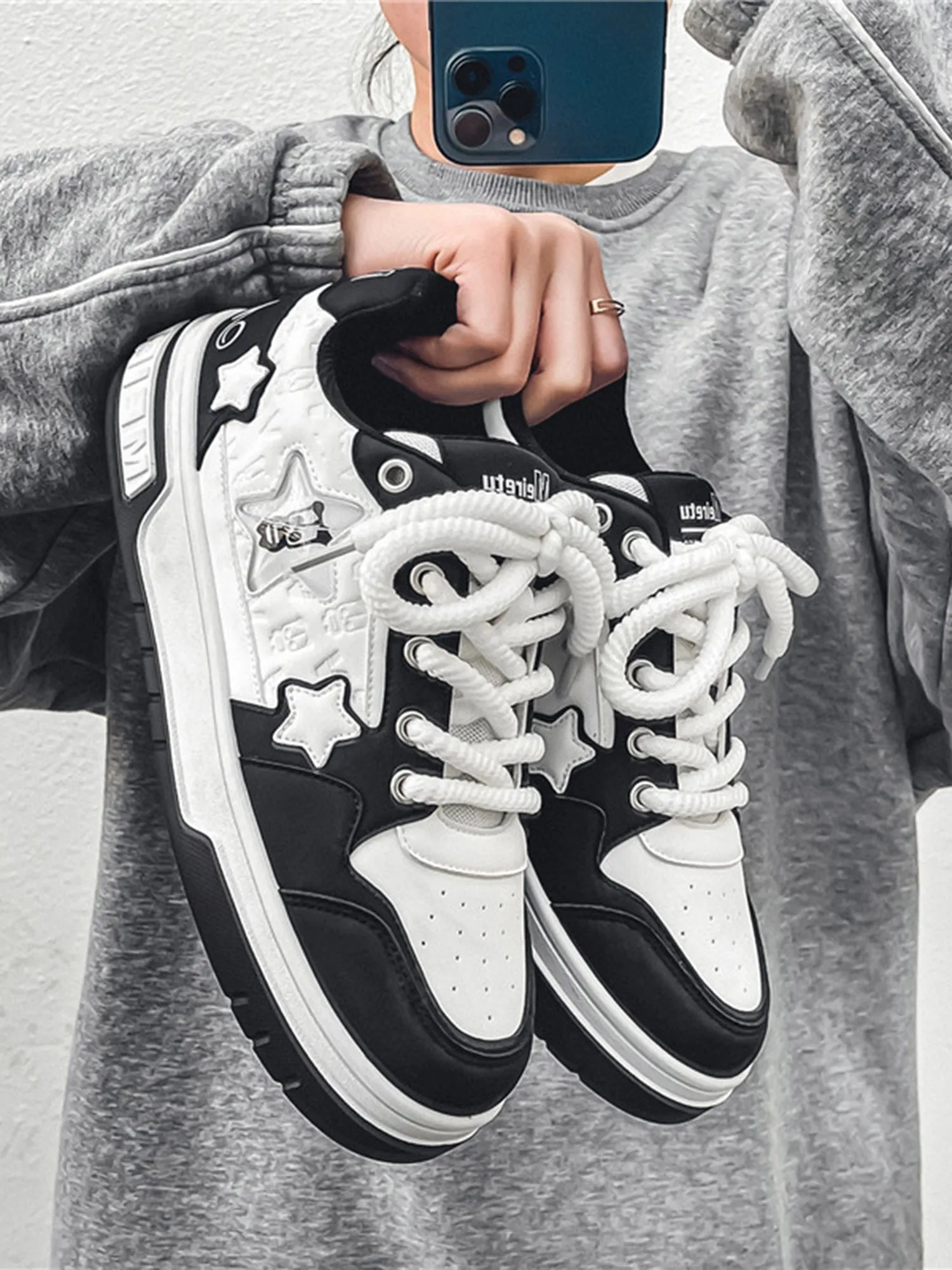 Star Chunky Retro Hip-Hop Sneakers sold by Thesupermade product image thumbnail 2