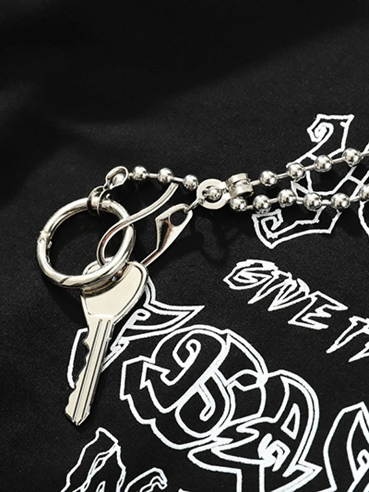 Thesupermade Chain Decorated Oversized T-Shirt - 2278 sold by Thesupermade product image thumbnail 5