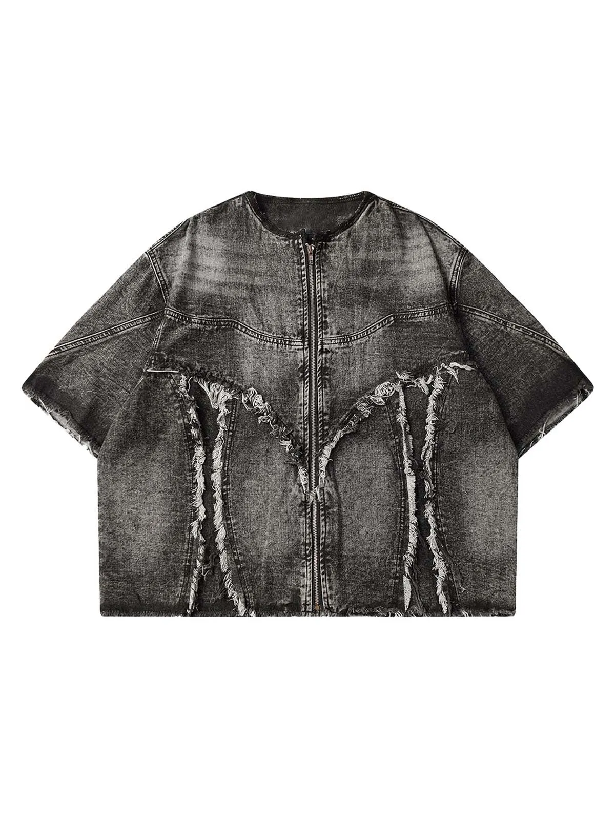 Thesupermade Street Washed Vintage Denim Shirt - 2121 sold by Thesupermade