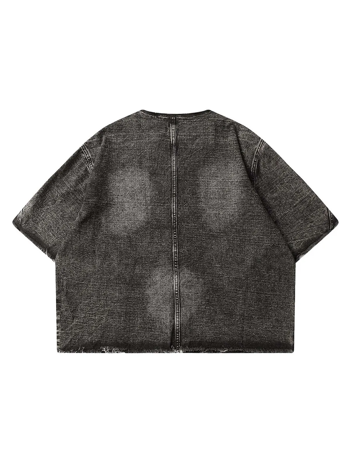 Thesupermade Street Washed Vintage Denim Shirt - 2121 sold by Thesupermade product image thumbnail 2