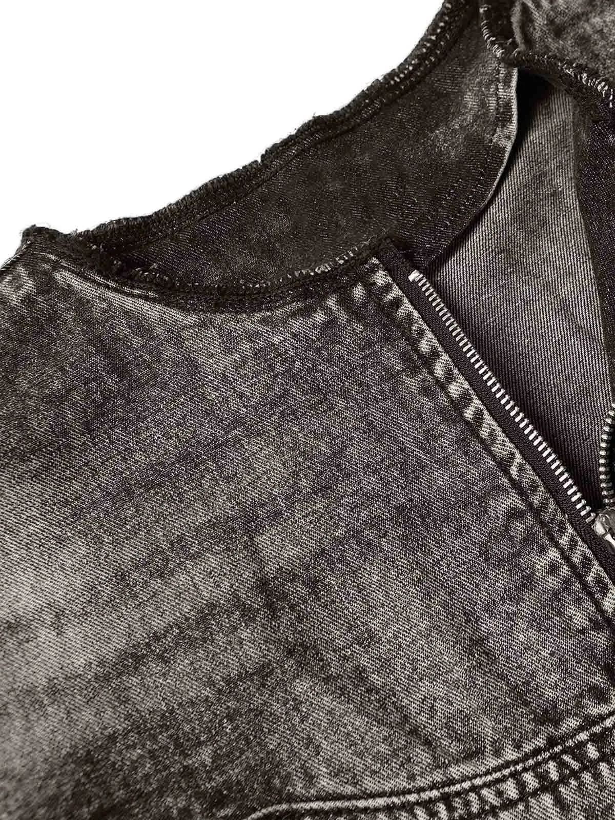 Thesupermade Street Washed Vintage Denim Shirt - 2121 sold by Thesupermade product image thumbnail 3