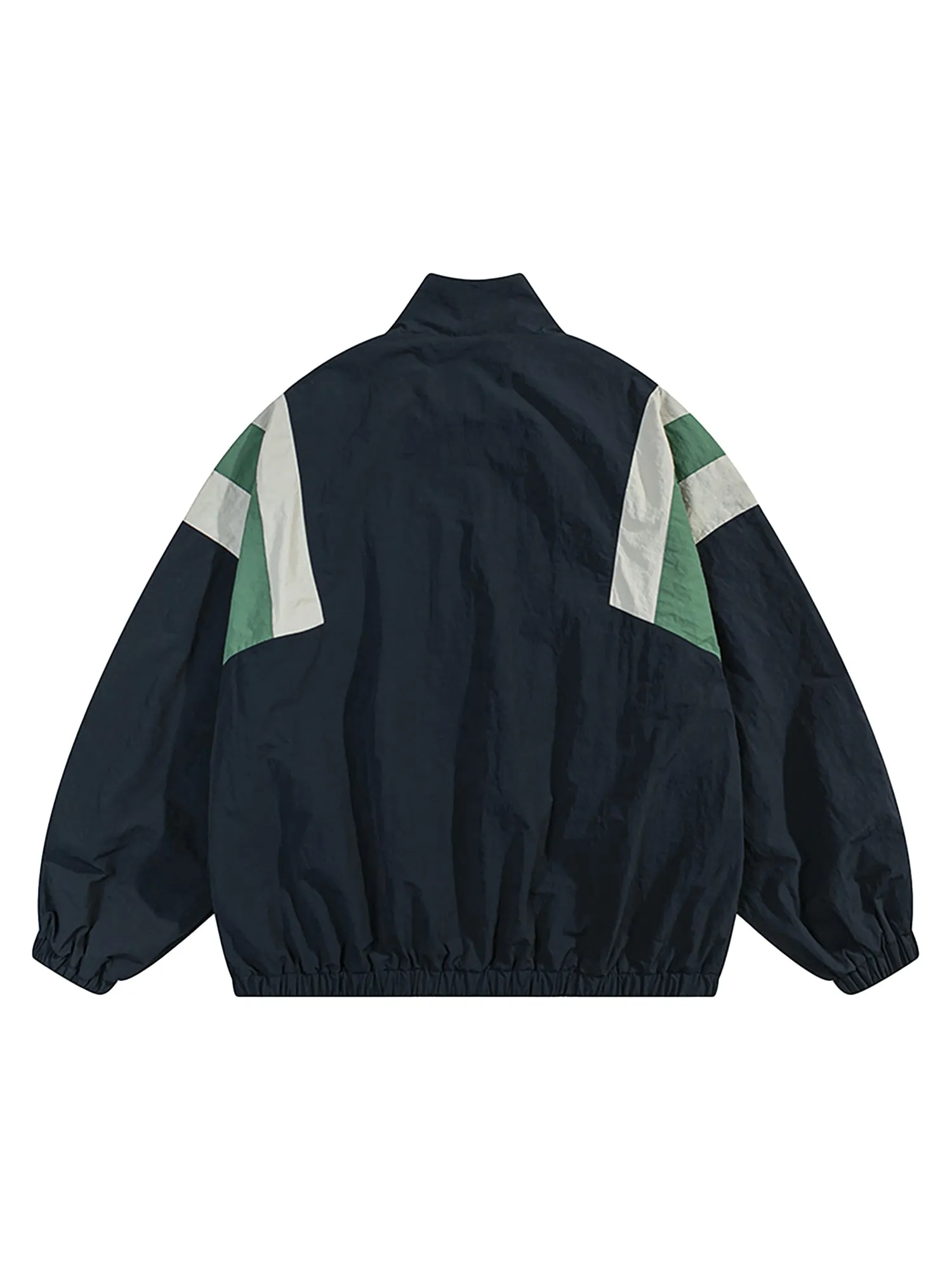 Thesupermade Patchwork Contrasting Windbreaker Jacket sold by Thesupermade product image thumbnail 4
