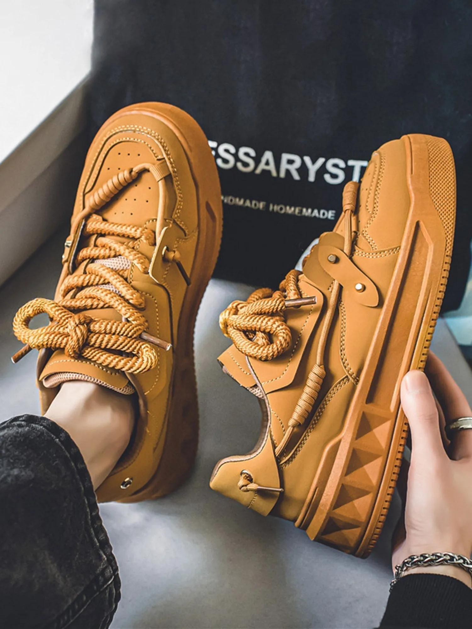 Drawstring Chunky Sneakers sold by Thesupermade product image thumbnail 3