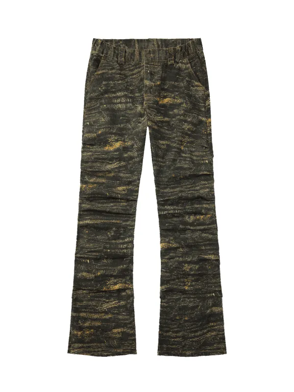 Thesupermade High Street Trend Pleated Camouflage Jeans sold by Thesupermade