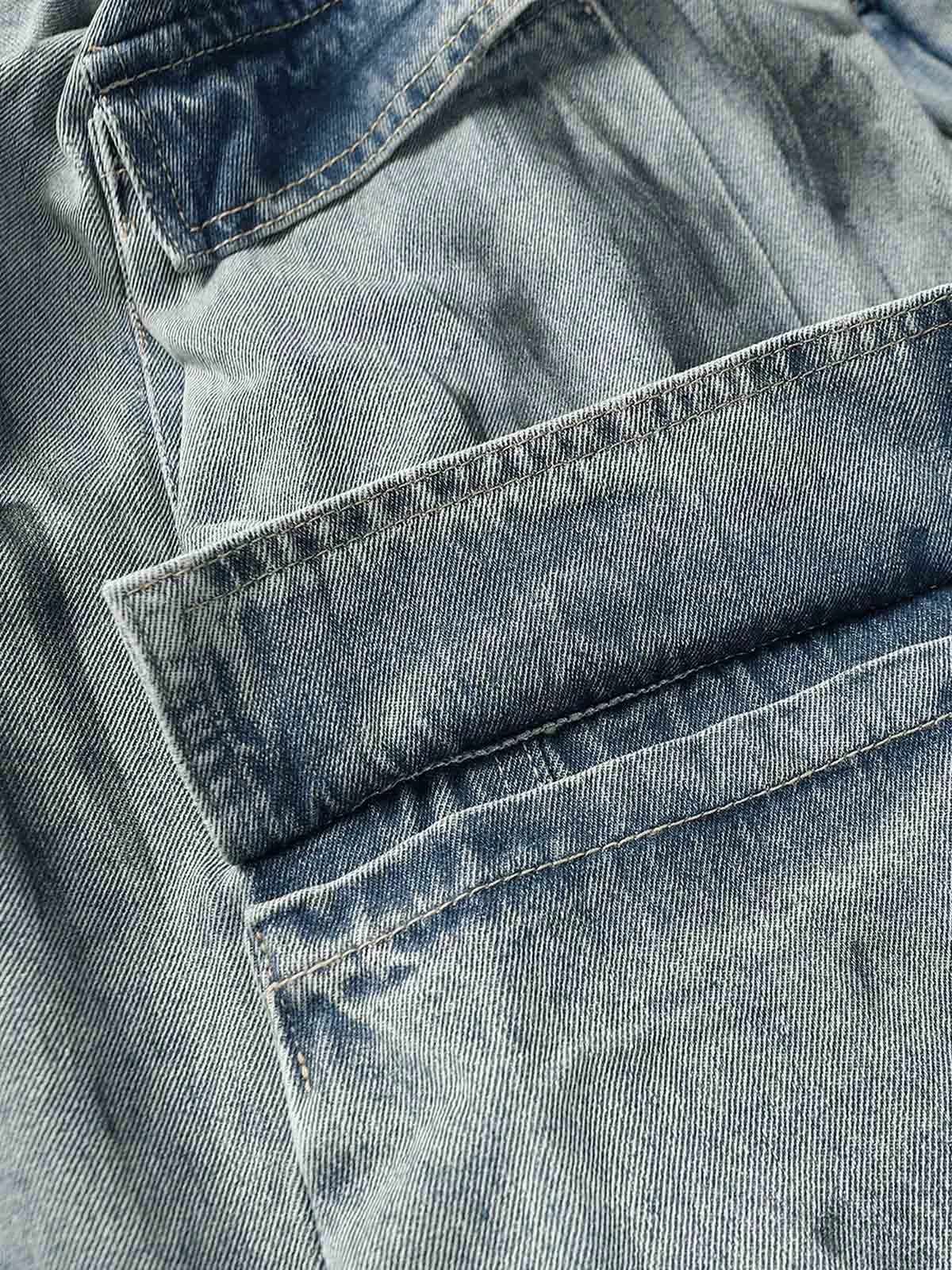 Thesupermade High Street Distressed Workwear Pocket Jeans sold by Thesupermade product image thumbnail 4