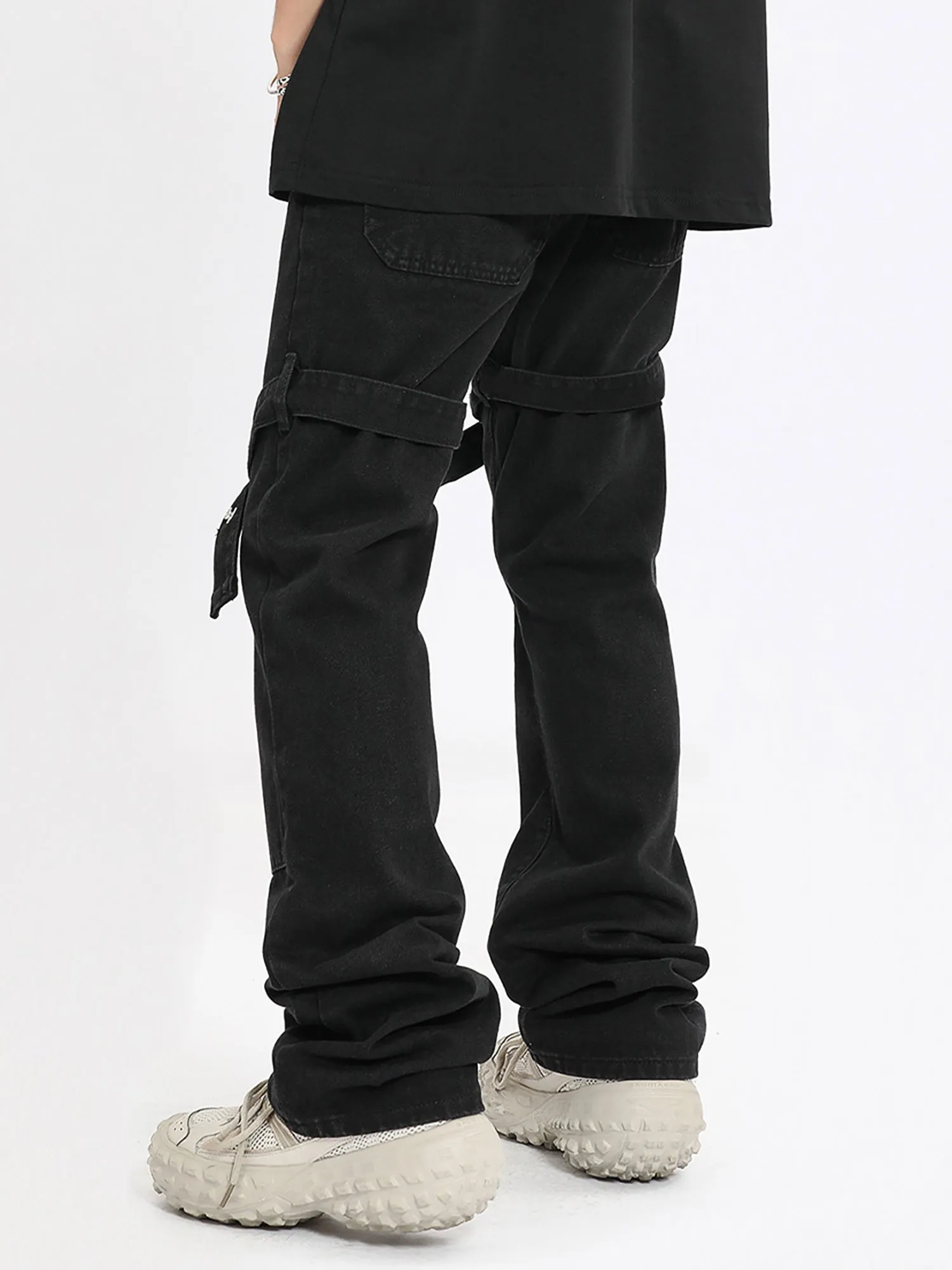 Thesupermade High Street Strappy Straight Leg Casual Work Jeans - 2018 sold by Thesupermade product image thumbnail 3
