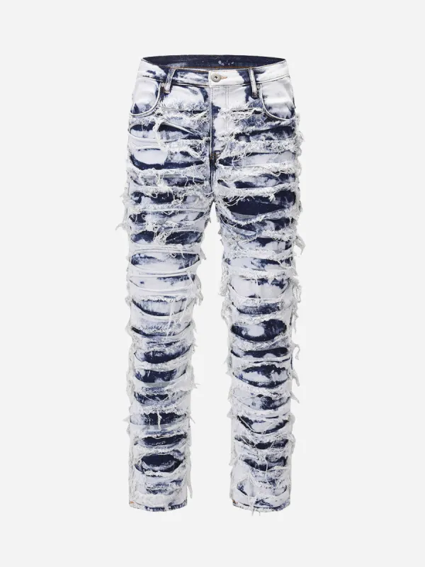 Thesupermade High Street Old Washed Slim Fit Jeans Pants - 1492 sold by Thesupermade