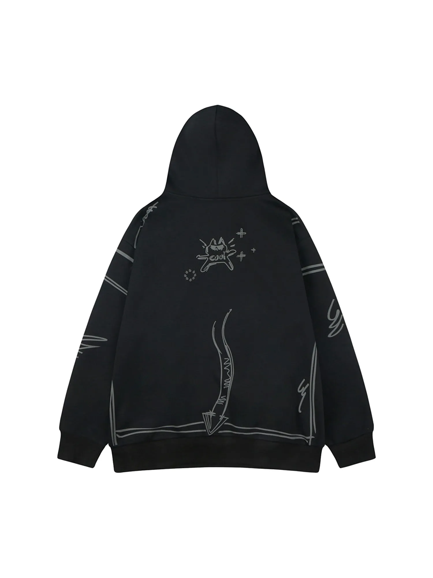 Thesupermade Graffiti Fleece Hoodie sold by Thesupermade product image thumbnail 2