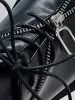 Thesupermade Punk Personality Zipper Design Leather Shoes - 2173 sold by Thesupermade