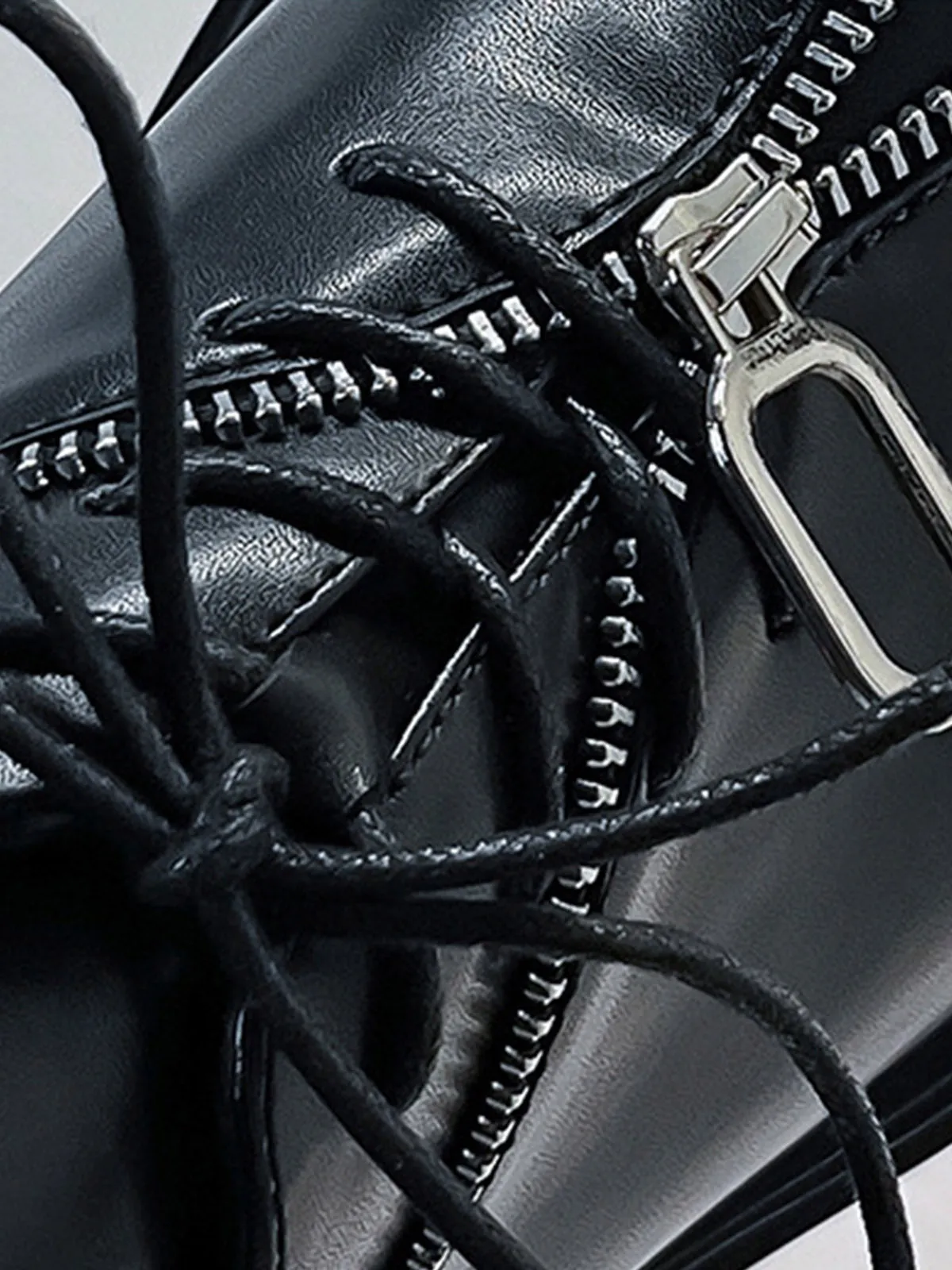 Thesupermade Punk Personality Zipper Design Leather Shoes - 2173 sold by Thesupermade product image thumbnail 4