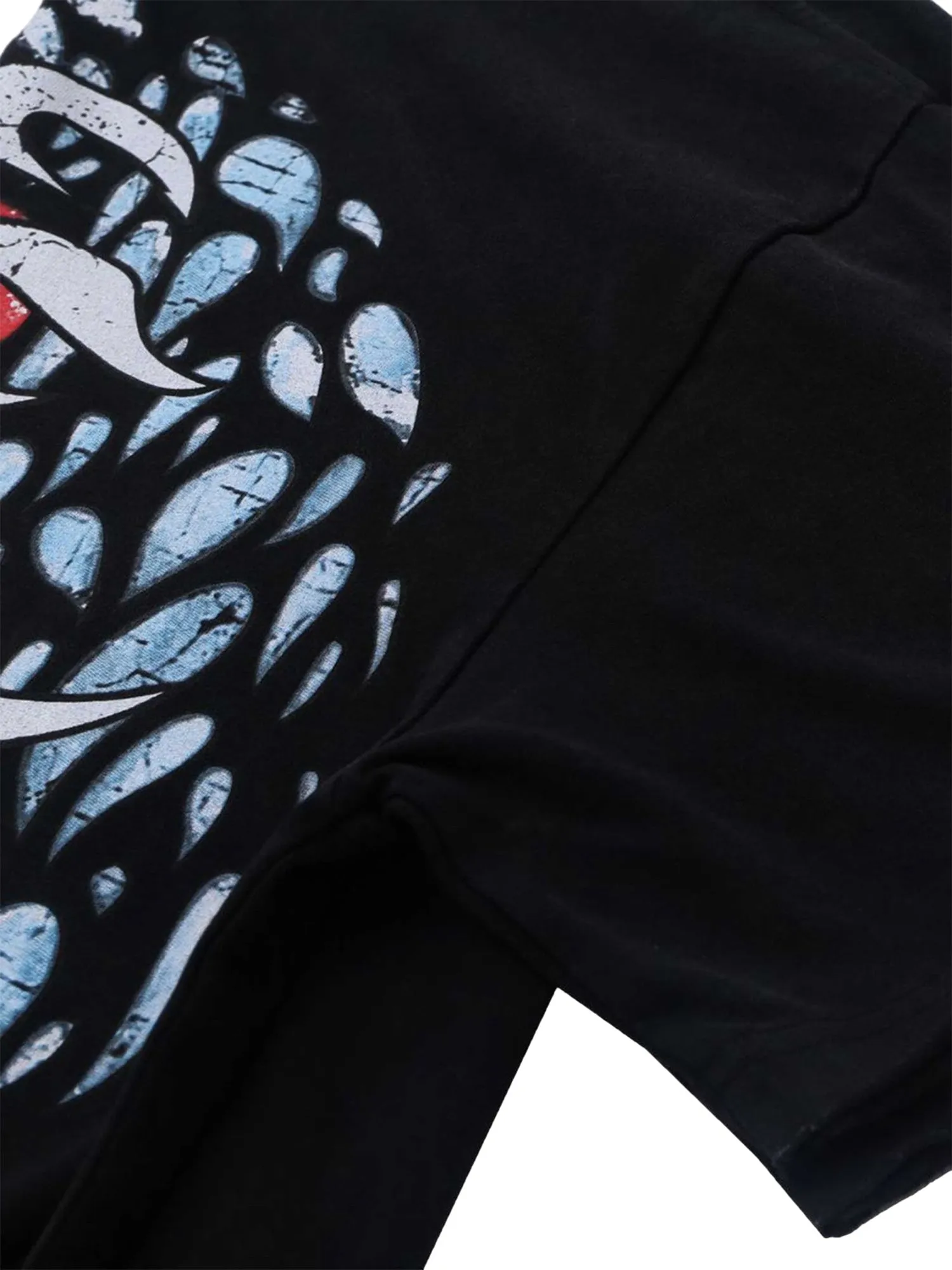 Thesupermade Demon Skull Print T-Shirt sold by Thesupermade product image thumbnail 5