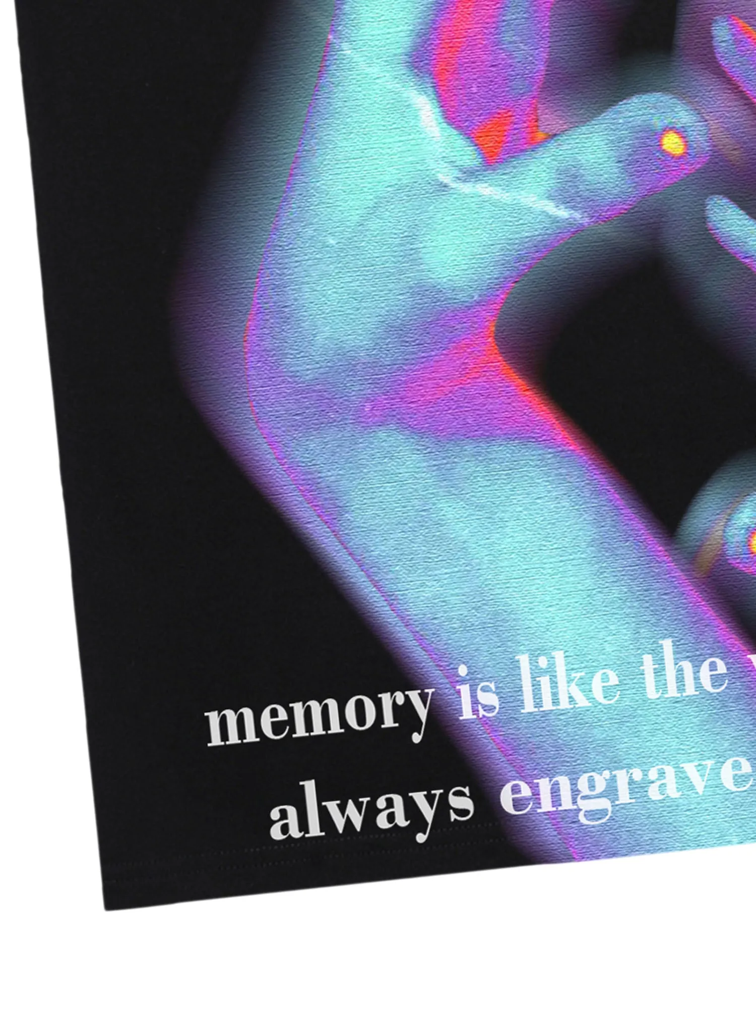 Thesupermade Vintage Palm Touch Printed T-shirt sold by Thesupermade product image thumbnail 5