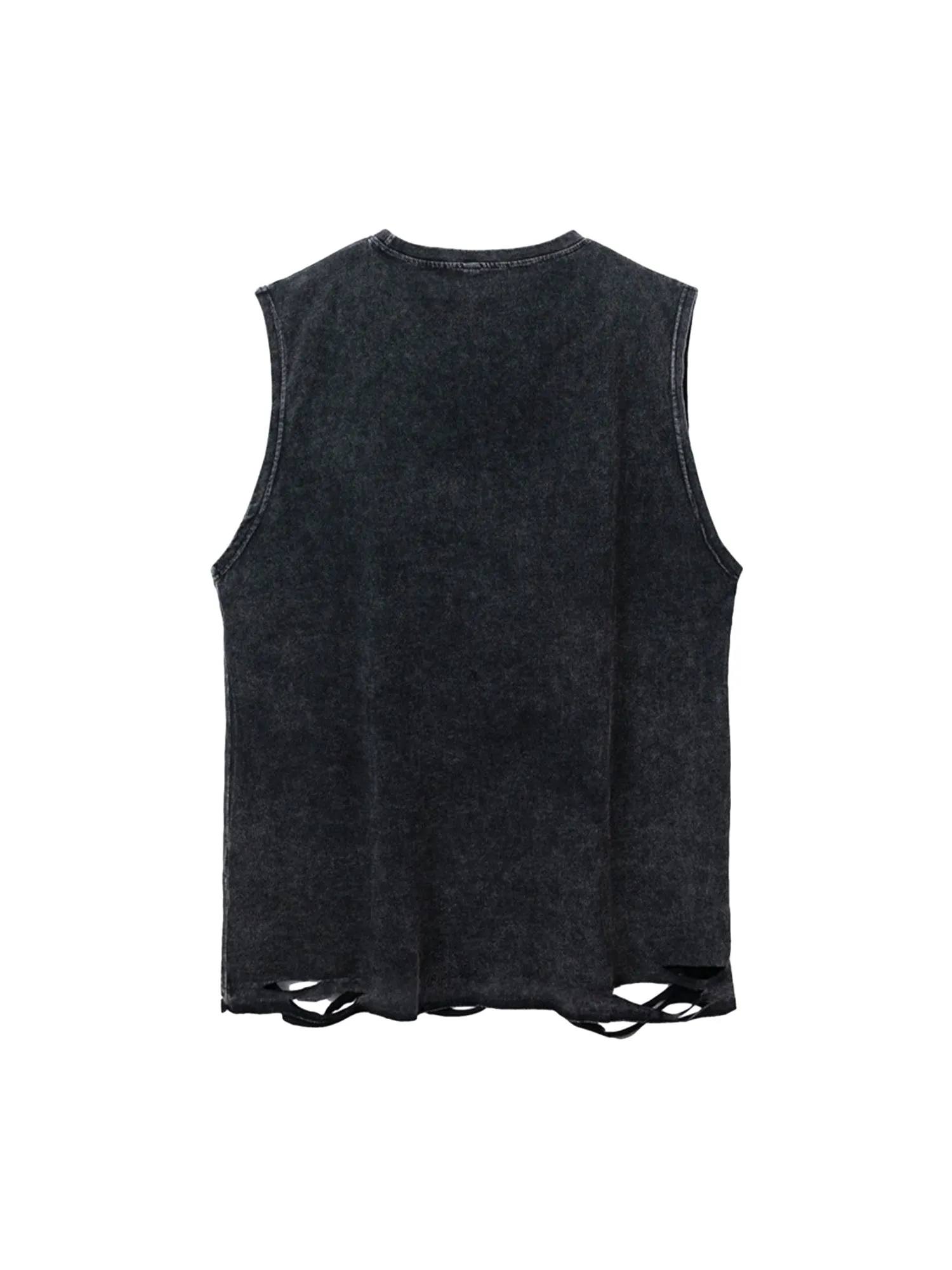 Thesupermade Hip-hop Loose Washed Undershirt -1606 sold by Thesupermade product image thumbnail 2