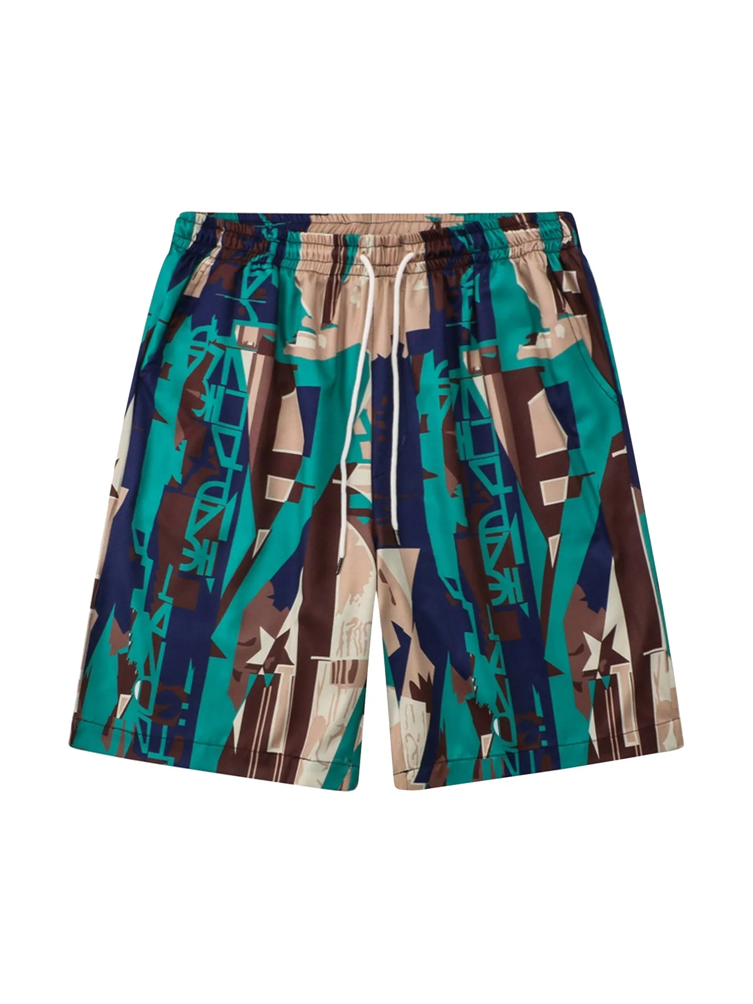 High Street Abstract Rap Floral Short Set sold by Thesupermade product image thumbnail 4