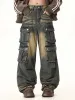 Thesupermade Multi-pocket Cargo Jeans - 1919 sold by Thesupermade