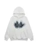 Thesupermade Raw Edge Embroidered Patch Graphic Hoodie sold by Thesupermade