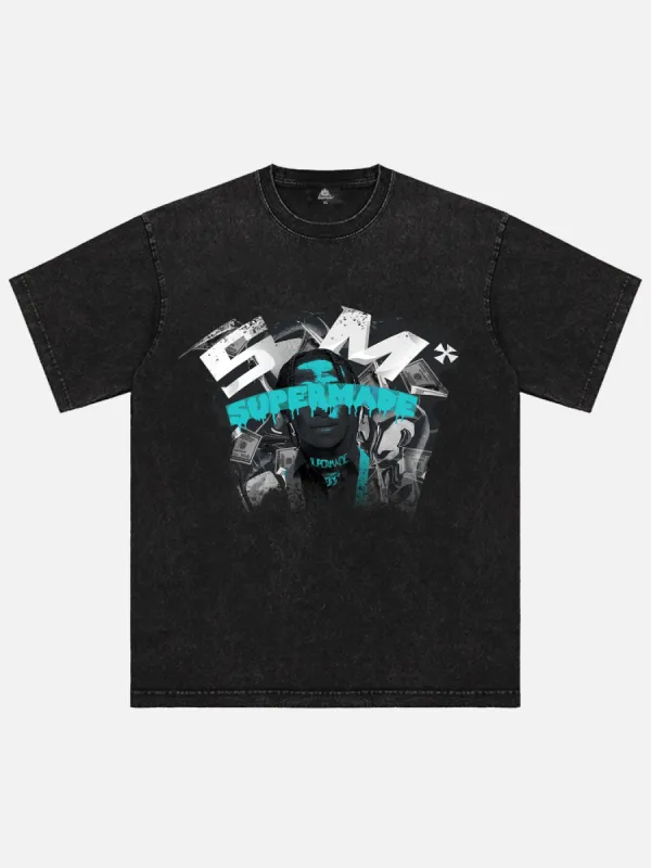 Thesupermade Rap Element Print T-Shirt sold by Thesupermade