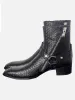 Snake Print OG Buckle Chelsea Boots sold by Thesupermade
