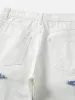 Thesupermade Color-blocking Ripped Straight-leg Jeans sold by Thesupermade