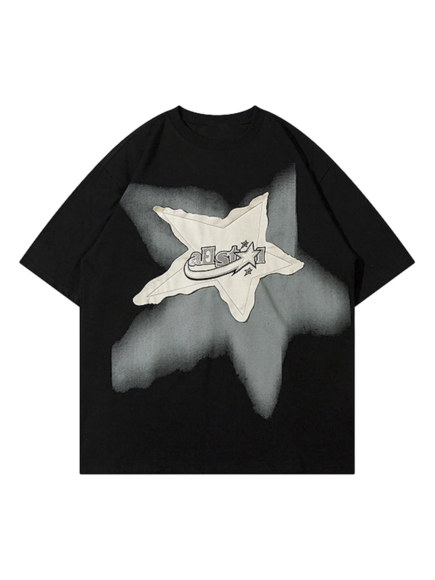 Thesupermade Vintage Star Loose T-Shirt - 2206 sold by Thesupermade