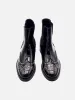 Trendy Handmade Pointed Toe Carved Leather Studded Chelsea Boots sold by Thesupermade