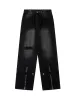 Thesupermade Street Zipper Design Washed Jeans sold by Thesupermade