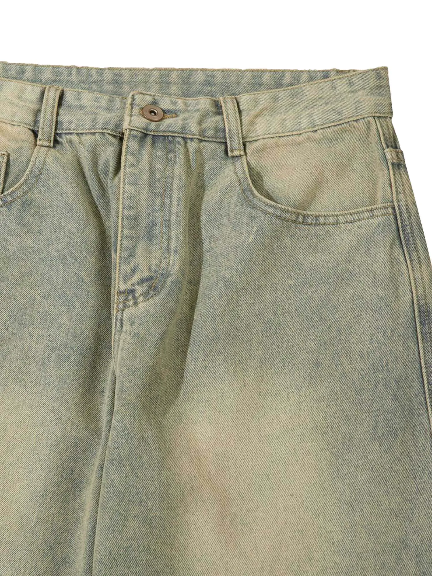 Thesupermade Street Zipper Design Washed Jeans sold by Thesupermade product image thumbnail 5