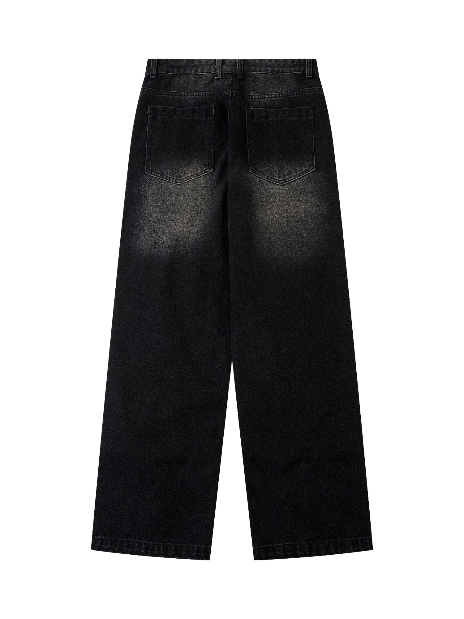 Thesupermade Street Zipper Design Washed Jeans sold by Thesupermade product image thumbnail 3