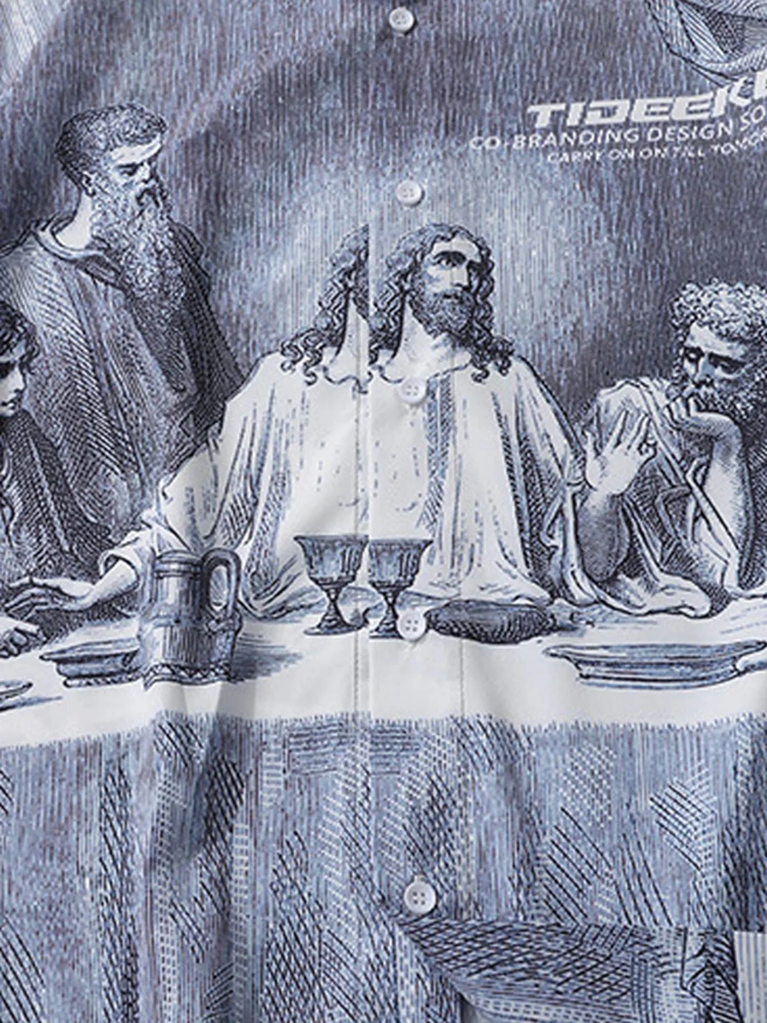 Thesupermade The Last Supper Printed Shirts sold by Thesupermade product image thumbnail 4