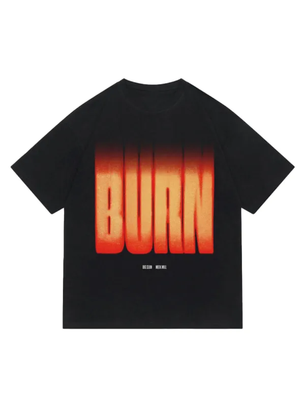 Thesupermade Letter Print Street Loose T-shirt made by Thesupermade