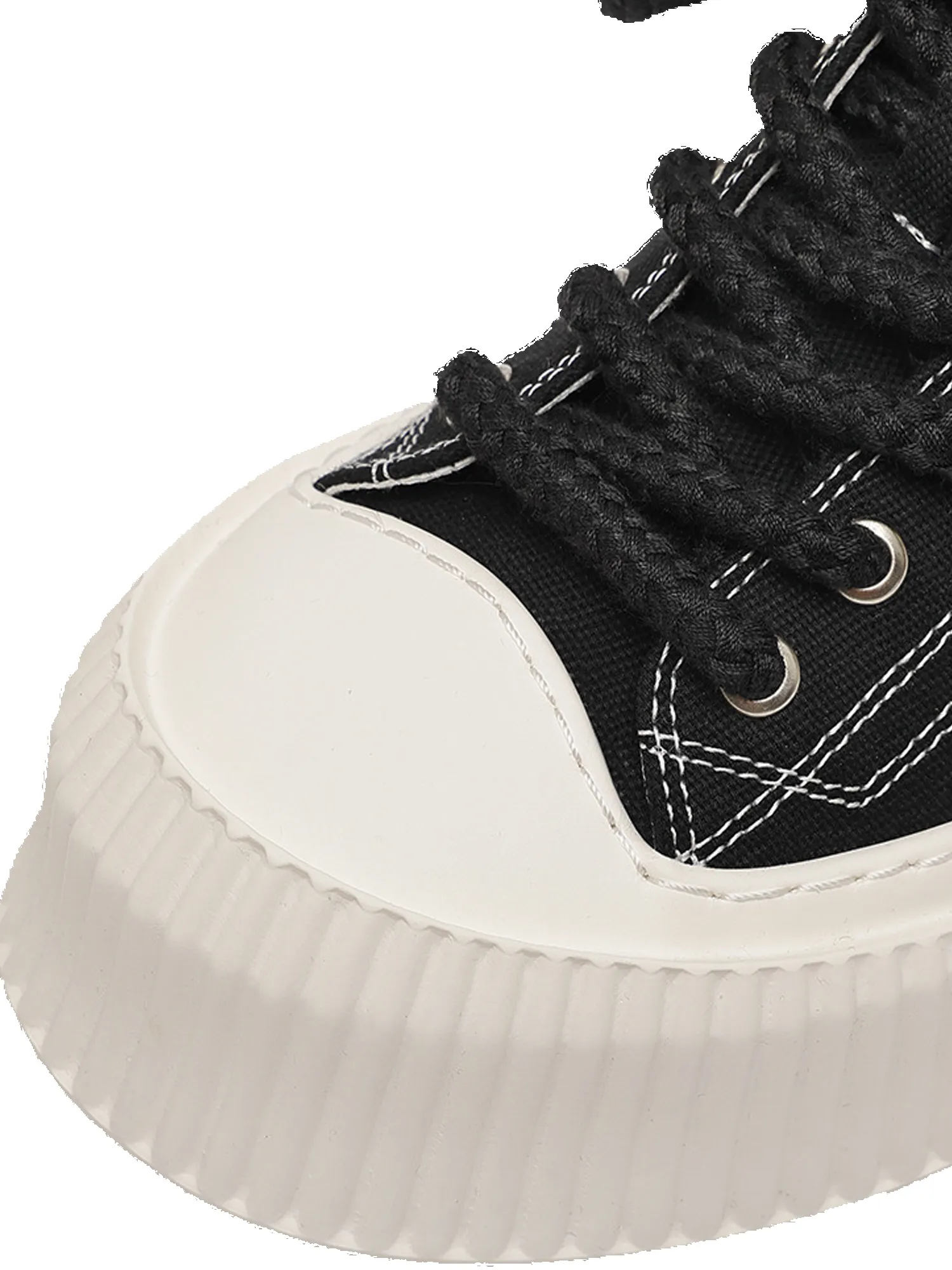 Thesupermade Versatile Black And White Platform Casual Shoes sold by Thesupermade product image thumbnail 5