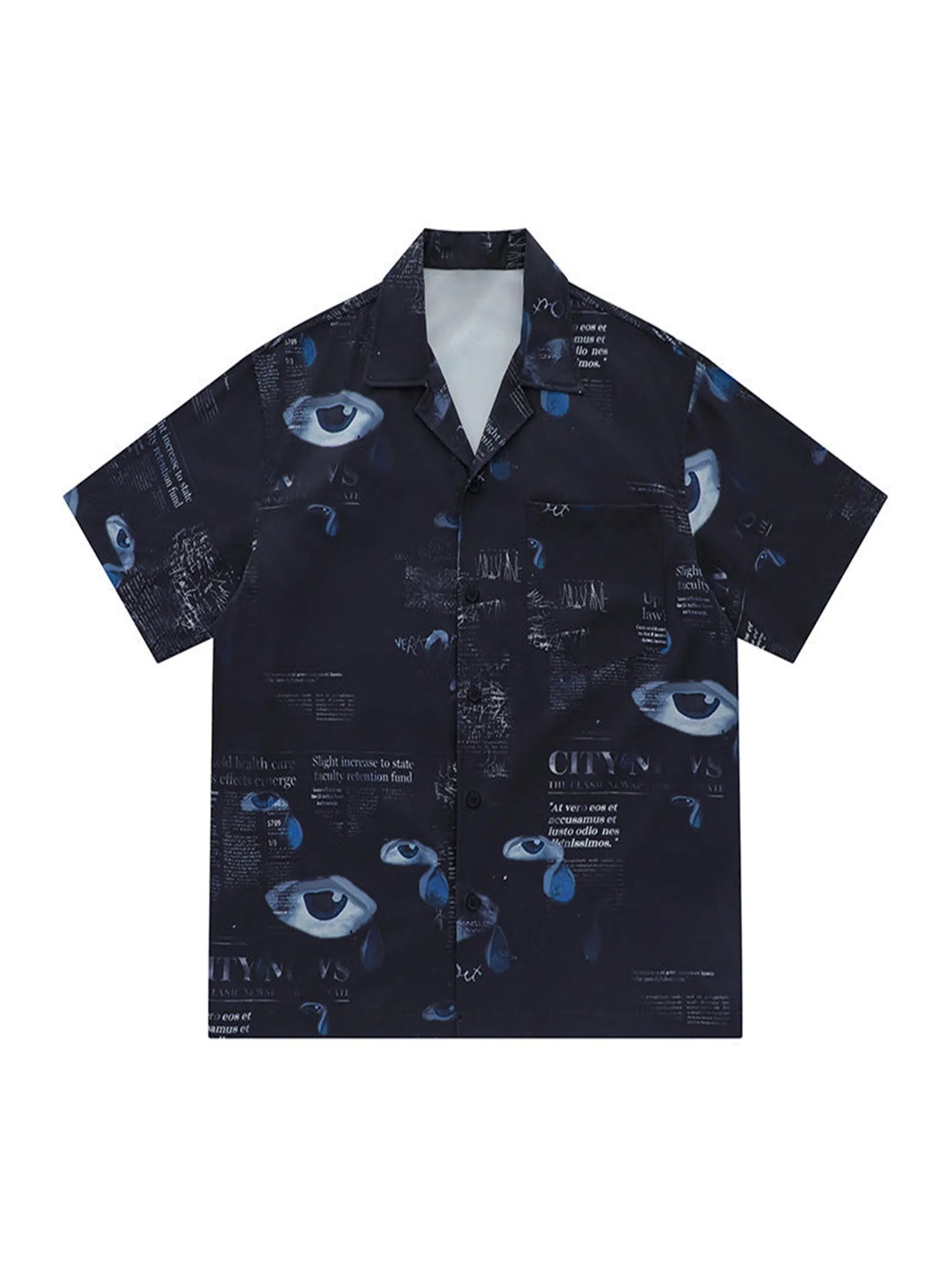 Thesupermade American Hip Hop Eye Print Shirts sold by Thesupermade product image thumbnail 5