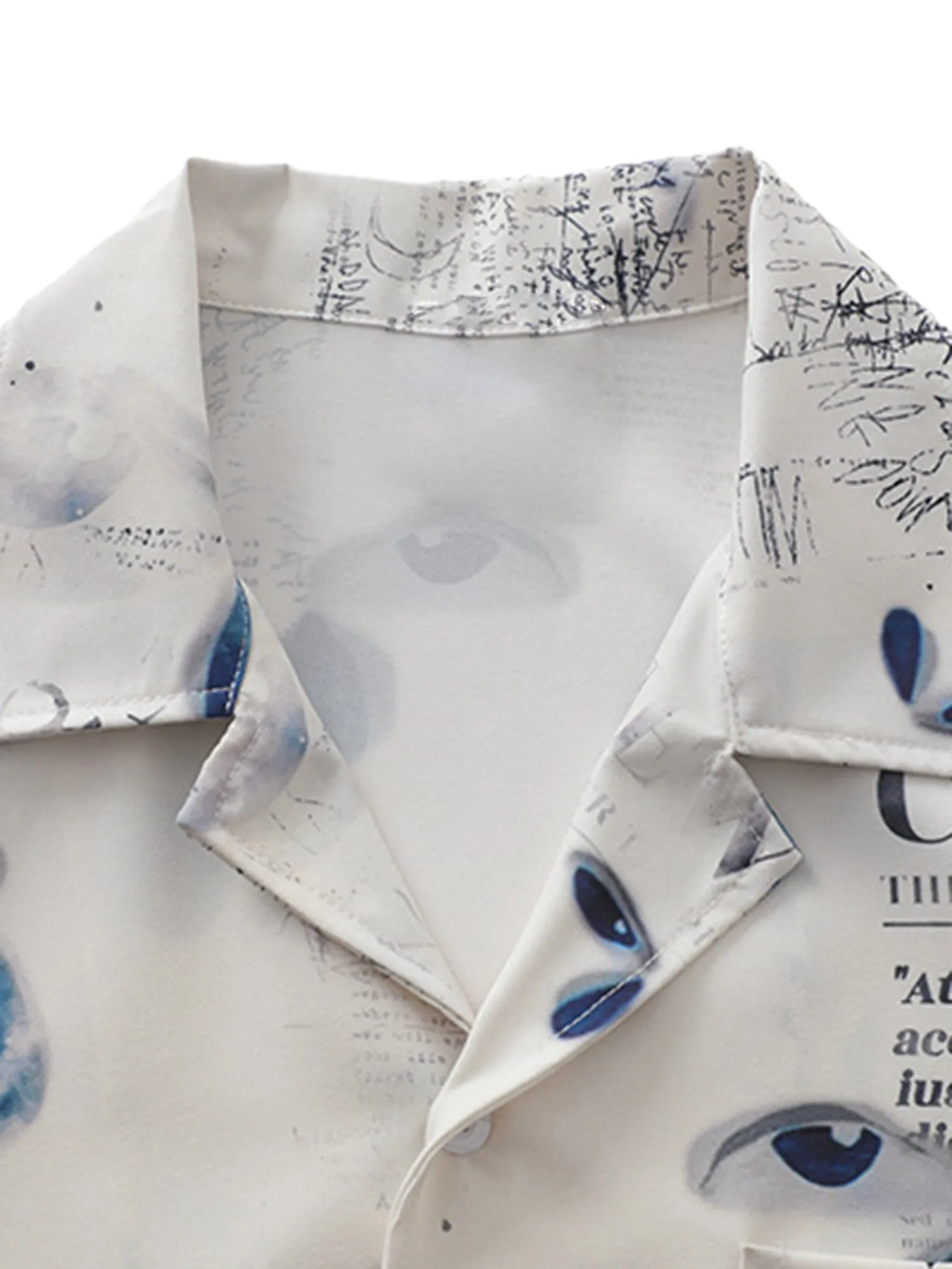 Thesupermade American Hip Hop Eye Print Shirts sold by Thesupermade product image thumbnail 2