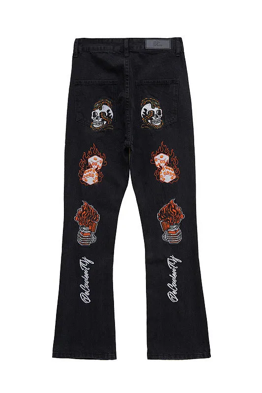 Thesupermade High Street Embroidery Retro Jeans - 1574 sold by Thesupermade product image thumbnail 2